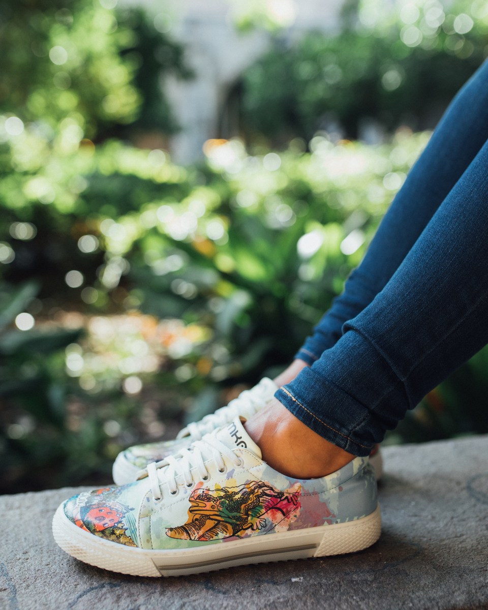 Gaudi Barcelona sneakers | Vegan Colorful Patterned Slippers