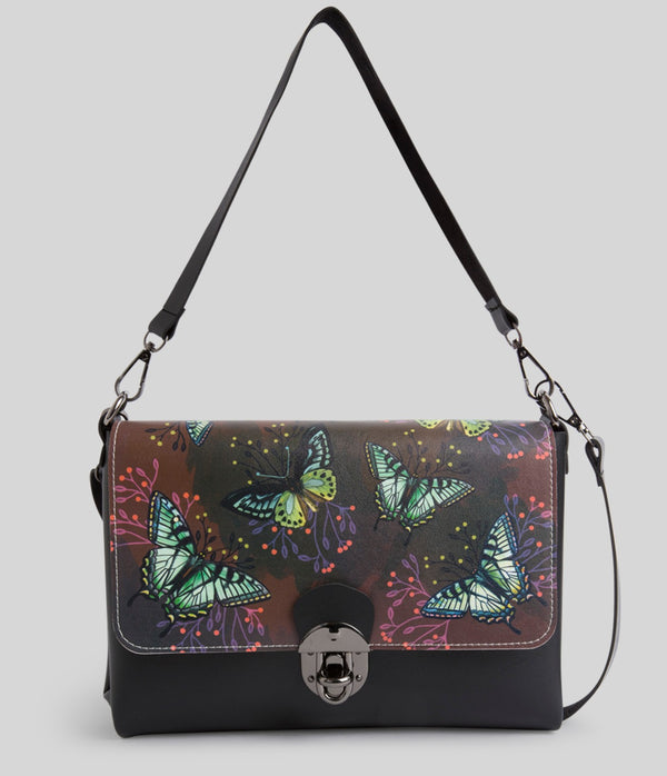 mumka-Bolso-mujer-Bolso Bandolera Mariposas en Granate