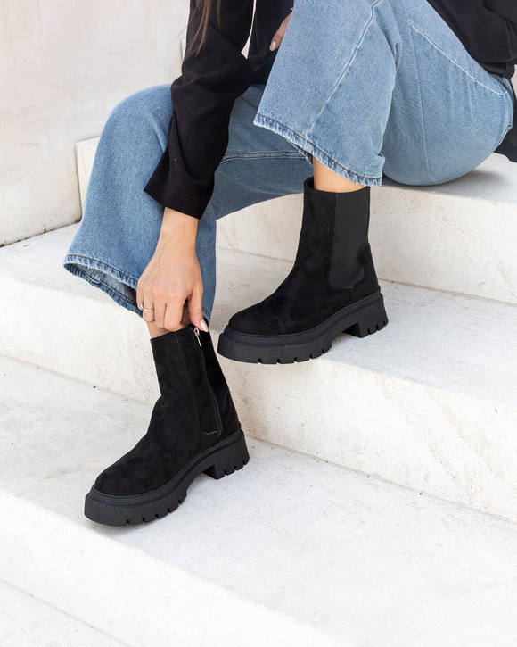 mumka-Calzado-mujer-Botas Chelsea Marrón