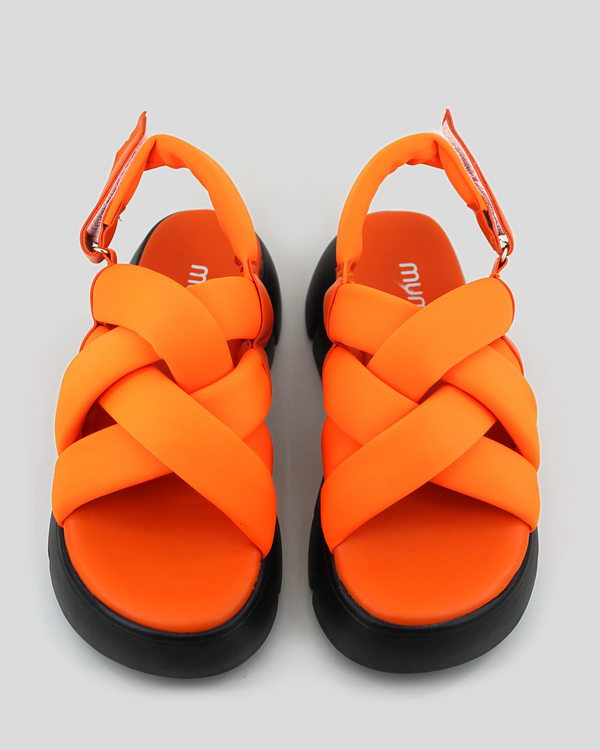 mumka-Calzado-mujer-Sandalias Cross Naranja