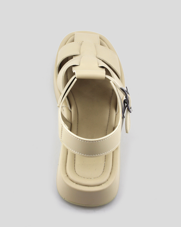 mumka-Calzado-mujer-Sandalias Cangrejeras Beige