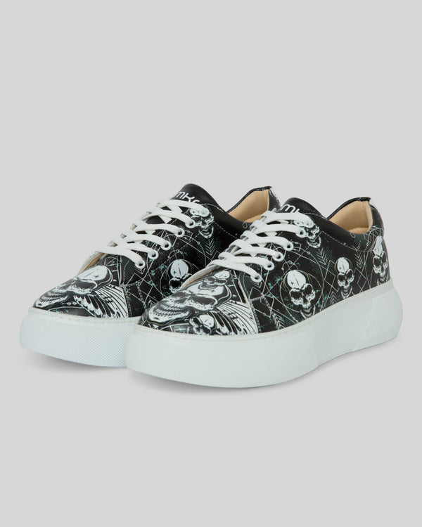 mumka-Calzado-mujer-Zapatillas Calavera con Alas