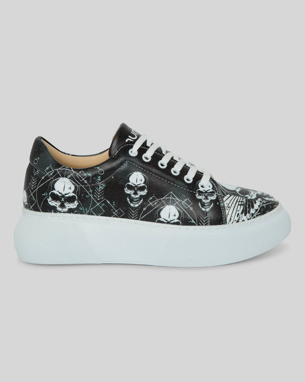 mumka-Calzado-mujer-Zapatillas Calavera con Alas