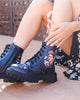 mumka-Calzado-mujer-Botas de Frida Kahlo Black