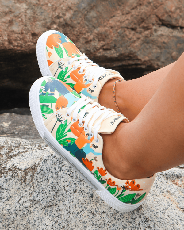 mumka-mujer-Zapatillas Felices en Naturaleza