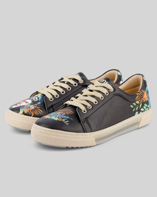 mumka-Calzado-mujer-Zapatillas de Frida Kahlo Black
