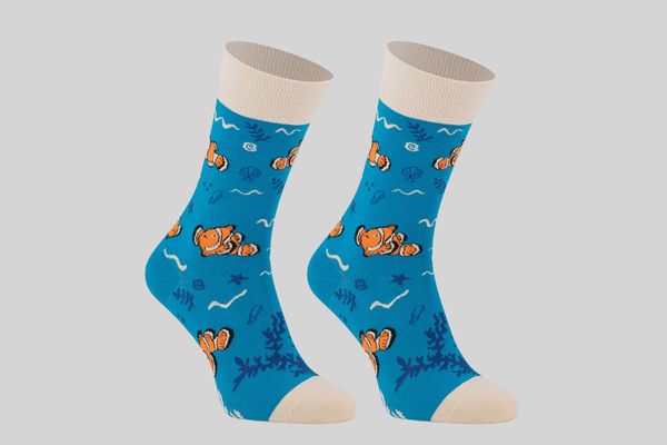 mumka-Calcetines-mujer-Calcetines Media Caña Pez Payaso Talla 36-41