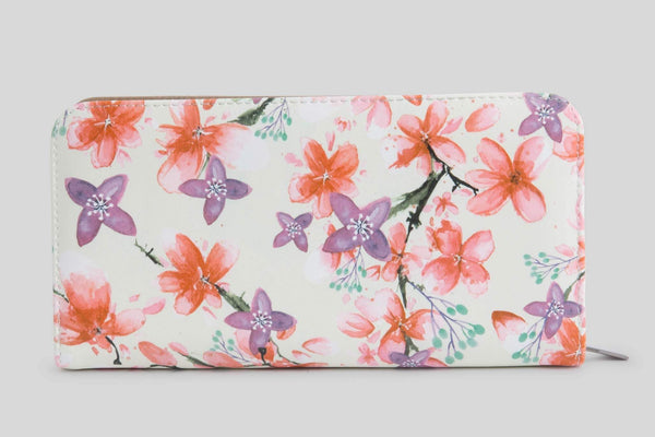 mumka-Bolso-mujer-Cartera Flores Rosas y Moradas