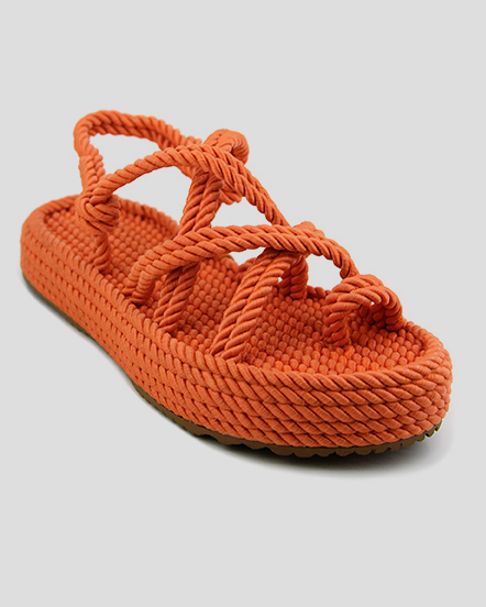 mumka-Calzado-mujer-Sandalias Nómadas Dedo Naranja