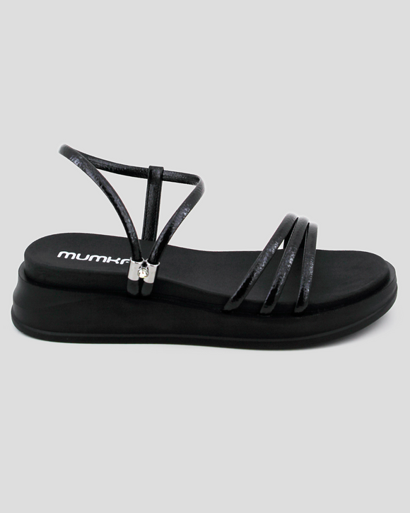 mumka-Calzado-mujer-Sandalias Plataforma Negro